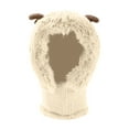 thumbnail image 3 of TINZ Cartoon Cat Knitted Hat With Ear Lined Winter For Cozy Cute Animal Design Thermal Ear Cold Weather Cap Trapper Hat Mens Lumber Hat, 3 of 3