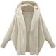 thumbnail image 1 of Chaqueta polar con capucha para mujer, cárdigan de felpa para exteriores, chaquetas polares largas y esponjosas para mujer, abrigo de otoño e invierno, suéter abierto por delante, chaqueta, 1 of 3