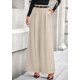 thumbnail image 3 of Pantalones Palazzo de Pierna Ancha PRETTYGARDEN para Mujer Color Albaricoque Talla XL, 3 of 8