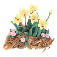 thumbnail image 3 of Mini planta en maceta 1:12, bonitas flores amarillas vívidas y realistas, bonsái en miniatura para casa de muñecas, decoración de juguetes para niños, regalo, 3 of 9