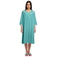 thumbnail image 1 of Moomaya Chemise de Nuit Longue à Boutons pour Femmes Imprimée, 1 of 6