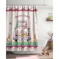 thumbnail image 4 of Easter Shower Curtain Easter Eggs Gnome Bunny Truck Shower Curtains for Bathroom Decor Spring Flowers Bath Curtains Sets for Spring Easter Bathroom Decor Fabric Waterproof Small Stall 36" X 72", 4 of 6