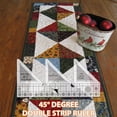 thumbnail image 3 of Billuyoard Regla de costura acrílico tejer escala plantilla guía bordado DIY artesanía hacer acolchado sastres diseñadores Artesanía 45 grados 8 Zoll Billuyoard HA062882-02, 3 of 6