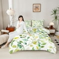 thumbnail image 4 of Castle Fairy Tree Leaves Full Size Comforter Sets,Abstract Green Gradient Bedding Sets, 4 of 8