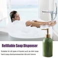 thumbnail image 3 of Simple Style Soap Dispenser Refillable ceramic emulsion bottle liquid organic soap dispenser - green, 3 of 5