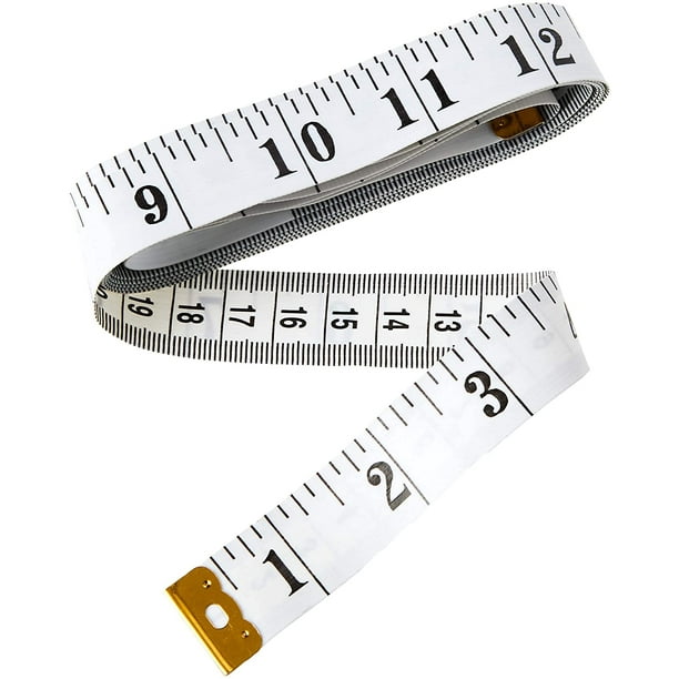 1.5m White Tailoring Tape Measure with Stainless Steel Clip - China Tape  Measurement, Measuring Tape