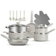 thumbnail image 1 of Juego de ollas y sartenes antiadherentes Granitestone de 20 piezas con vaporera, juego de utensilios de cocina y protectores de almohadillas, asas que se mantienen frías, no tóxico, libre de PFOA y PF, 1 of 5