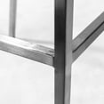 thumbnail image 4 of Set of Two White Faux Leather and Steel Counter Stools, 4 of 10