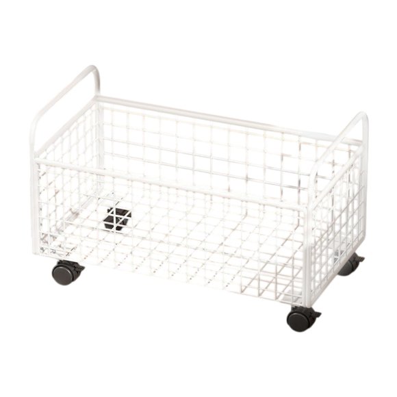 Carrito rodante para libros, carrito utilitario debajo del escritorio, contenedor móvil para libros, contenedor de almacenamiento para uso diario S