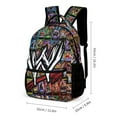 thumbnail image 2 of WWE 3 Pcs Backpack Set With Lunch Bag And Pencil Case Casual Bookbag Lunch Box Pencil Box, 2 of 8