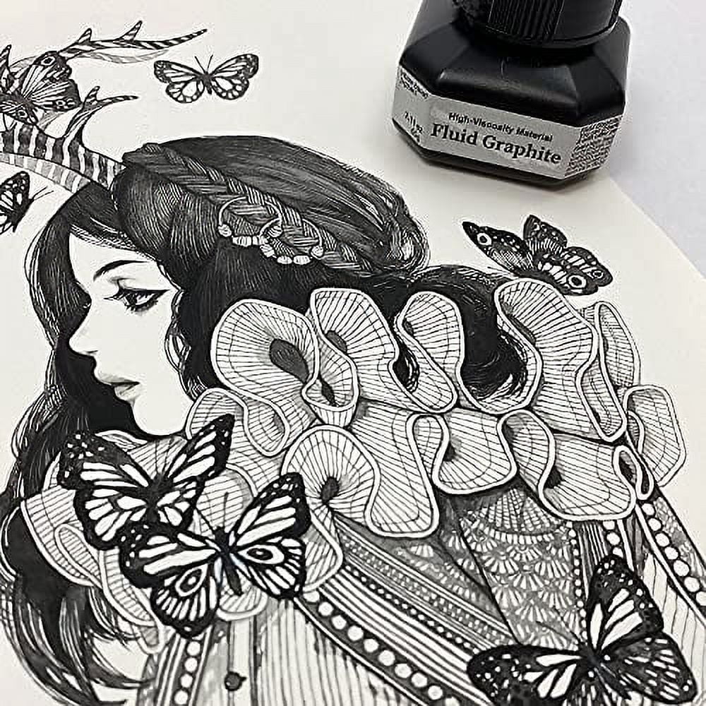 Kuretake Ink Fluid Graphite 60g CE900-6