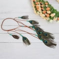 thumbnail image 3 of Women's Hippie Boho Hair Rope Accessories - Elegant Headband with Tassels and Feathers for Stylish, 3 of 8