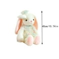 thumbnail image 3 of Wizlet Bunny Plush Toy, Small Soft Stuffed Rabbit Animal Wearing Retro Dress for Valentine's Day Birthday Easter Best Gifts 15.7in (White), 3 of 6