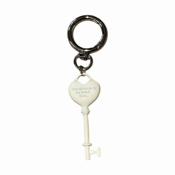 Romantic Heart Keychain For Keys Gift Alloy Material Durable Decorative Key Ring Pendant Accessory For Loved Ones