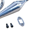 thumbnail image 2 of 1/5 RC Car Exhaust Pipe for HSP Part Accessory Unlimited Car Hobby Metal Exhaust Pipe, 2 of 5