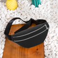 thumbnail image 4 of Bolsa Casual Fanny Chest Bag Mujer Suede Cintura Hombro Bandolera (Negro) JShteea Para Estrenar, 4 of 6