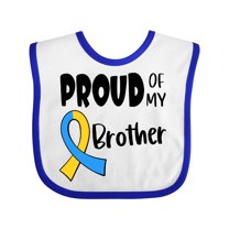 Inktastic Proud of my Brother Down Syndrome Awareness Boys or Girls Baby Bib