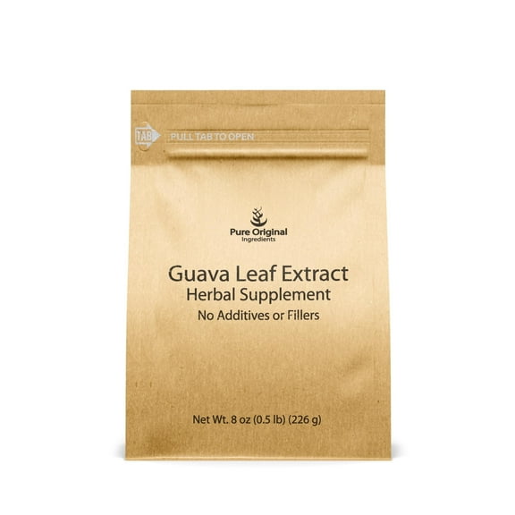 PURE ORIGINAL INGREDIENTS Guava Leaf Powder, 8 oz, 4:1 Extract, Herbal Supplement, Pure & Undiluted