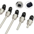 thumbnail image 2 of 2pc Thermowell For Temperature Sensor Immersion Sleeve Pocket 30-300mm 304 Stainless Steel G 1/2 Thread Temperature Sensor, 2 of 5