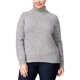 thumbnail image 1 of Karen Scott suéter de cuello alto Marled para mujer, negro, XX-Large, 1 of 1