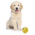 thumbnail image 1 of Bola interactiva de goma de juguetes para mascotas de 5 cm para limpieza de dientes masticables para perros (amarillo) Likrtyny Para estrenar, 1 of 9