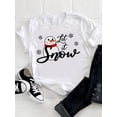 thumbnail image 4 of Camisetas estampadas de manga corta para mujer, ropa de moda con estampado de estrella, árbol de acuarela, tendencia linda, Feliz Navidad, Año Nuevo, 4 of 4