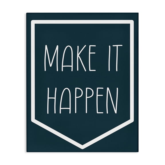 Stupell Industries Contemporary Minimal Make It Happen Canvas Art, 24 x 30, by Lil' Rue