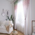 thumbnail image 4 of DPTALR Leaves Sheer Curtain Tulle Window Treatment Voile Drape Valance 1 Panel Fabric, 4 of 4