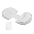 thumbnail image 1 of Side Sleeper Pregnancy Pillow Adjustable Soft Breathable Comfortable Maternity Body Pillow Support for Pregnant Women White, 1 of 4