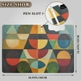 thumbnail image 3 of Triangles in Circle Abstract Pattern Foldable Binder Folder Clipboard with Pen Slot Double Clips A4 Size File Storage, 3 of 8