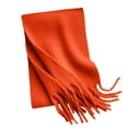 thumbnail image 5 of Bibifish Womens Scarf Trendy Solid Color Winter Thickened Long Scarf With Fringes Soft Breathable Comfy Daily Wear Elegant Scarf, 5 of 5