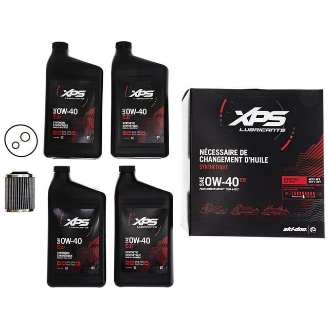 BRP XPS SKI-DOO 4T 0W-40 Synthetic Oil Change Kit for Rotax 1200 4-TEC engine, 9779255