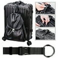 thumbnail image 4 of Opvise Adjustable Luggage Strap with Heavy Duty Buckle - Durable Nylon Travel Straps for Suitcases, Backpacks, Bags - Secure, Compact, Foldable Design (Black, 1 or 2 Pack), 4 of 8