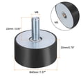 thumbnail image 2 of 4 Pack M8x23mm Thread Studs Rubber Shock 40x20mm Male Female 4 Pack M8 Lock Nuts, 2 of 6