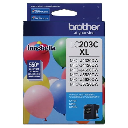 UPC: 0012502639022 | Brother LC203 Cyan Ink Cartridge High Yield (LC203CS) 1106360