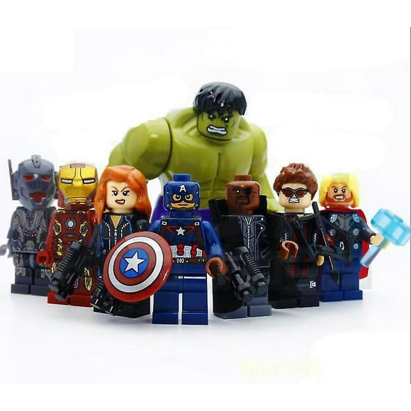 8pcs Avengers Superheroes Mini Building Blocks Toys