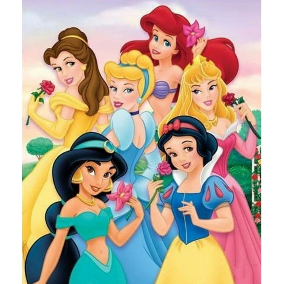 Princess Diamond Painting Kits, Diamond Art Kits for Kids, 5D Diamond Painting, Diamond Painting Picture for Home Decoration 12x16 inch