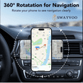 thumbnail image 4 of Swayvoo 15W Fast Wireless Magnetic Car Mount Charger for Mag-Safe 360° Rotating Phone Holder for iPhone 17 16 15 14 13 12 and Smartphones, 4 of 7