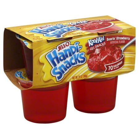 Jell-O Handi-Snacks Soarin' Strawberry Kool-Aid Gel Snacks 4 ct Cups