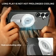 thumbnail image 5 of Magnetic Case for Samsung Galaxy S23 FE with Hidden Kickstand, [Mag-Safe Charging] [Military-Grade Drop Protection] Rugged Heat Dissipation Frosted Back Phone Case for Galaxy S23 FE, Silver, 5 of 11