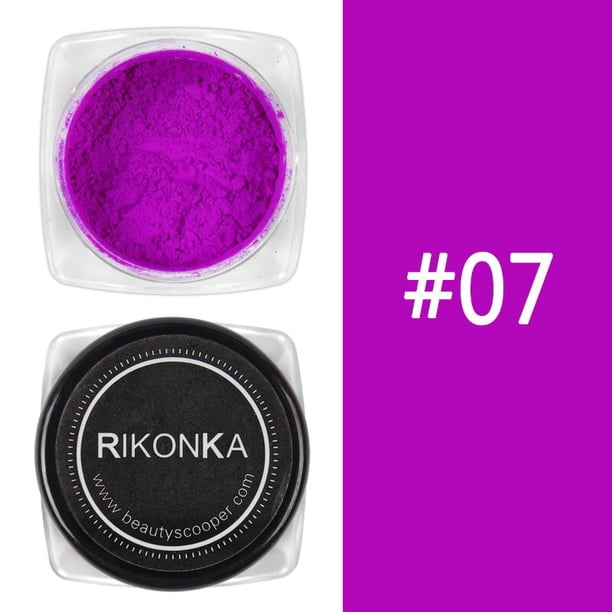 1 caja de purpurina para uñas, pigmento de inmersión de color neón, mezcla de polvo cromado, decoración de uñas, accesorios de Arte de uñas de Gel DIY