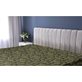 thumbnail image 5 of Ambesonne Forest Fitted Sheet, Minimalist Branches Leaves, Queen Size, Pale Green and Evergreen, 5 of 5