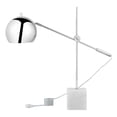 thumbnail image 1 of Posh Living Ameya Table Lamp 5ft Power Cord Marble Stone Base Chrome, 1 of 9