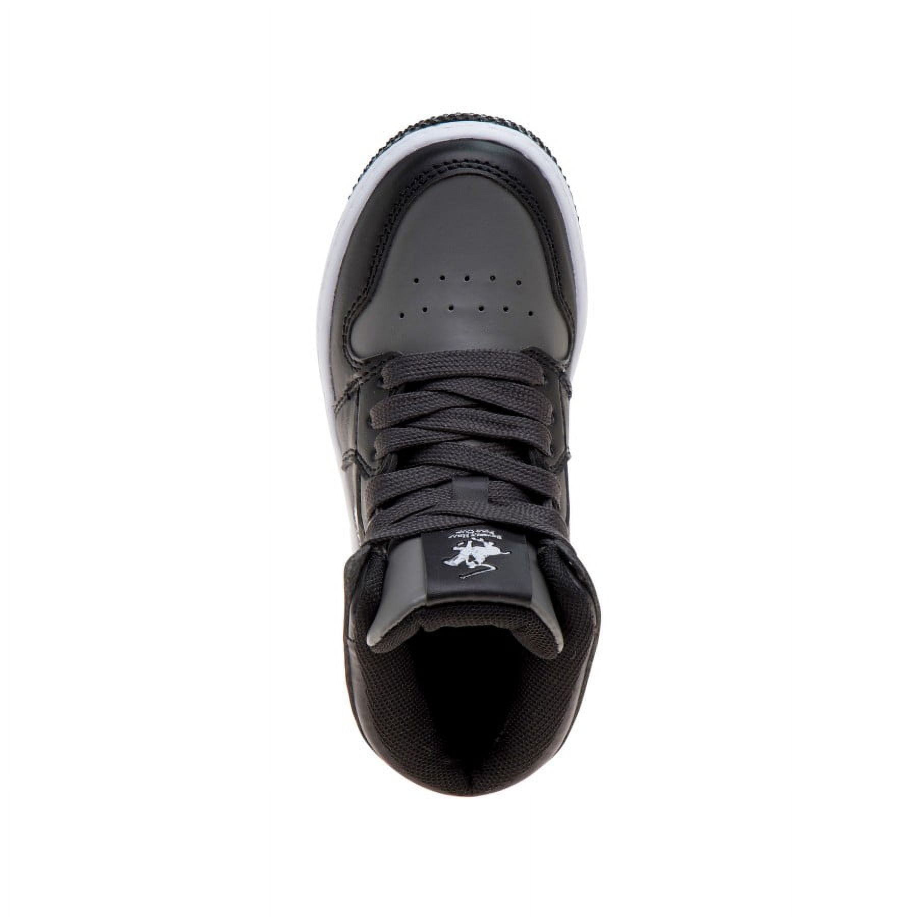 Beverly Hills Polo Club Boys High Top Canvas Sneakers, Black, Size: 3