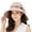 Pink, variant on Sun Hat Fashion Print Wide Brim Temperament Foldable Anti Sun Cap for Beach