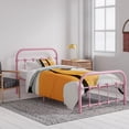 thumbnail image 3 of BK Furniture Melissa Metal Bed, Twin, Pink, 3 of 7