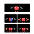 thumbnail image 4 of HLONK Rechargeable Bright Bicycle Headlight and Tail Light Set Turn Signals  Easy to Install Safety Flashlight Warning Rear Blinkers, 4 of 5