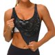 thumbnail image 3 of Balery Ornate Dark Skull Book Sujetadores deportivos con espalda cruzada para mujer, acolchados, sin costuras, de alto impacto, ideales para yoga, gimnasio, entrenamiento y fitness.-Medium, 3 of 8