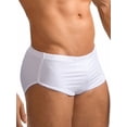 thumbnail image 3 of Haitryli Men Athletic Boxer Shorts Sides Split Press Button Crotch Boxer Briefs Running Sports Shorts White XXL, 3 of 6