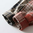 thumbnail image 3 of Kiijoy Toddler Boys Plaid Long Sleeve Shirt Fall Cotton Casual Button Down Shirt, Sizes 4-5, 3 of 7